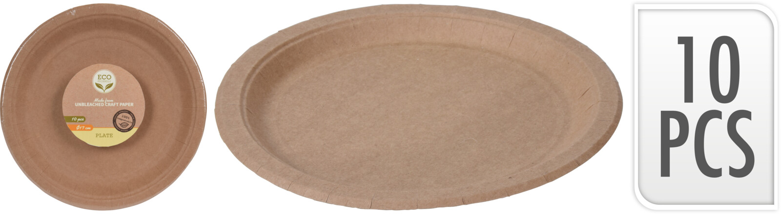 Набор бумажных тарелок 17 см. 10 шт. 170455360 К