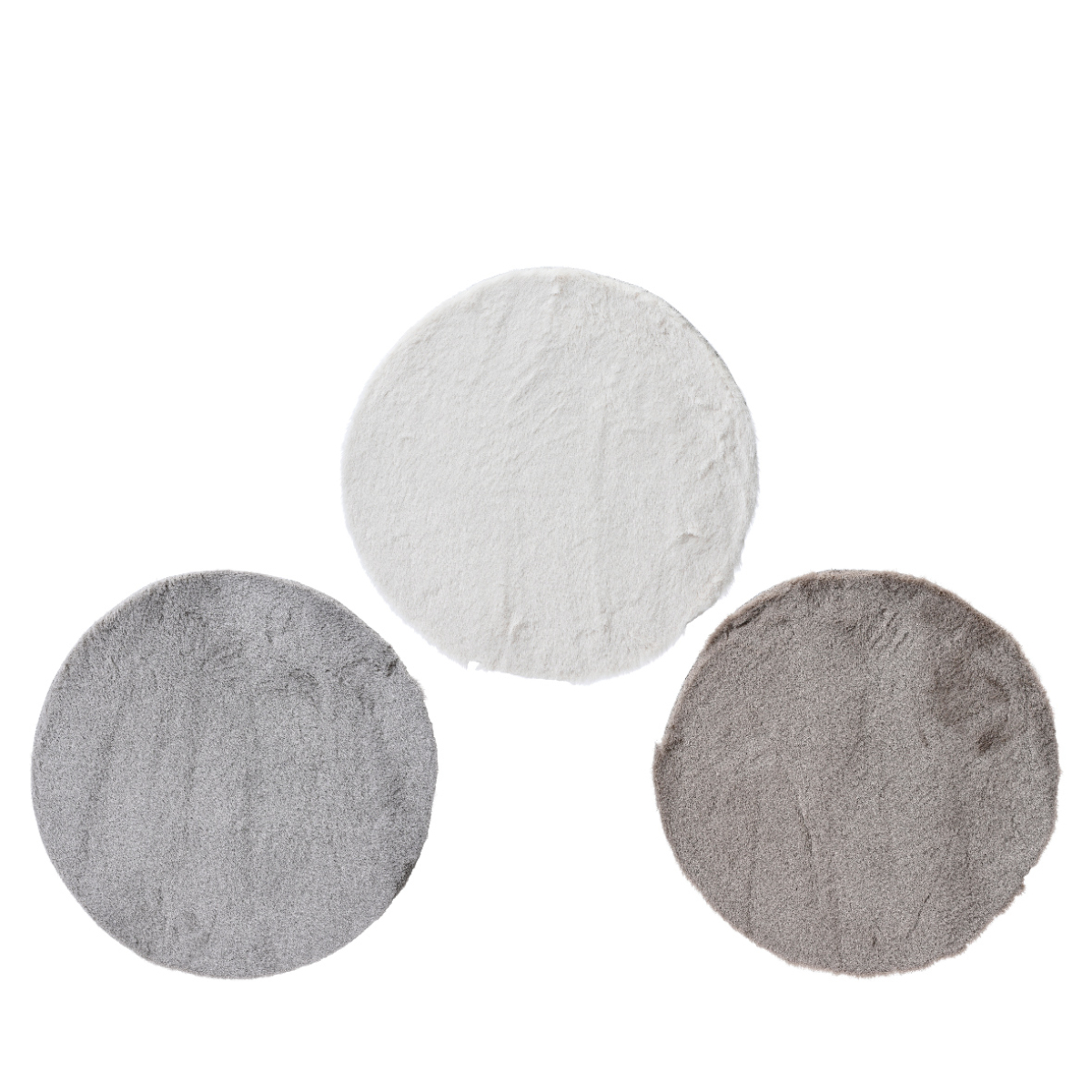 Коврик меховой Kaemingk D38 см 3 цв.в ассортименте 617822