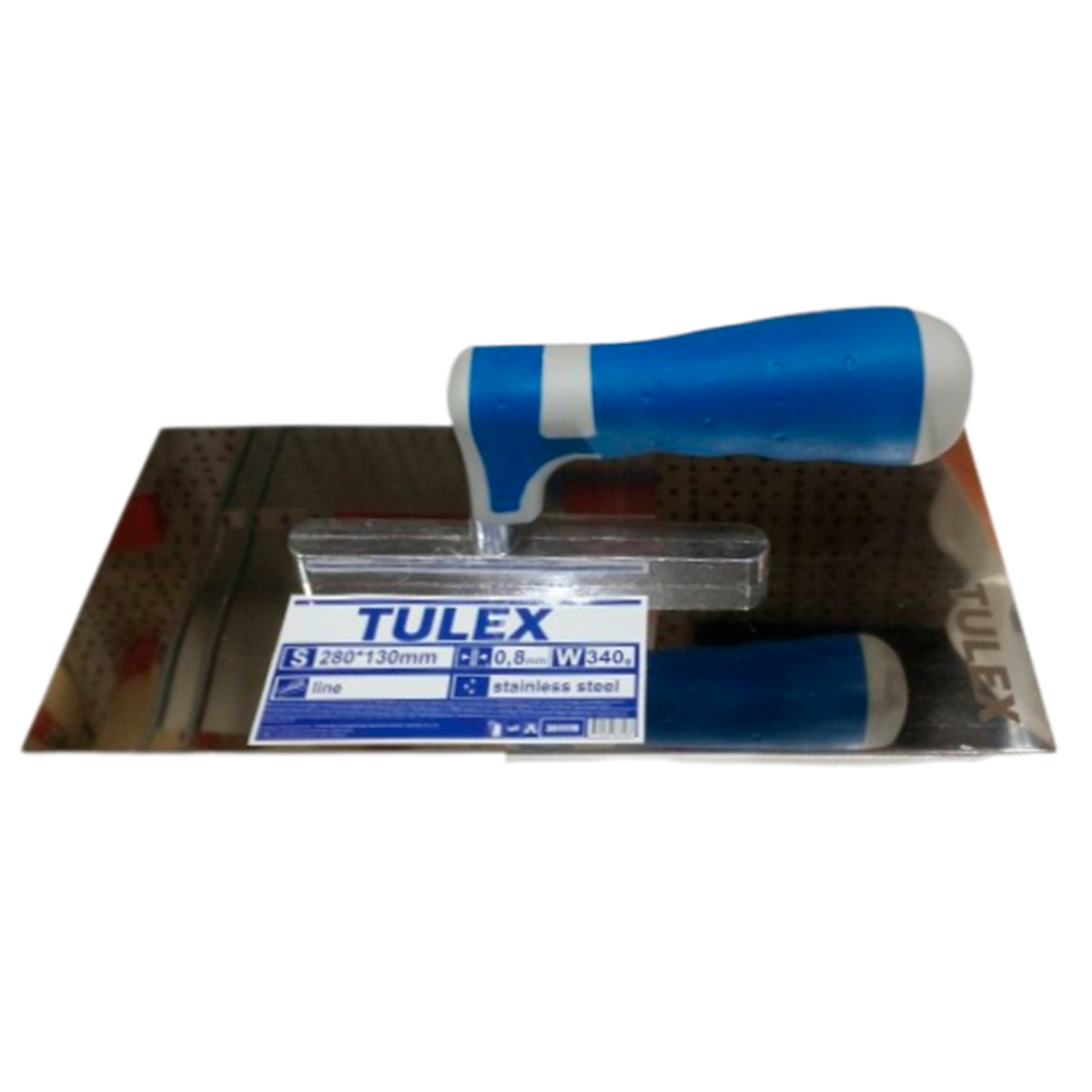 Гладилка TULEX 3011110 стальная, двухкомпонентная рукоятка, 280х130мм