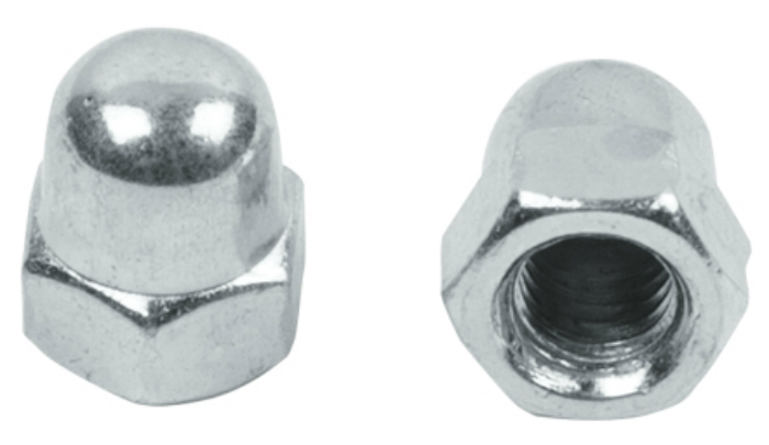 Гайка М4 колпачковая, цинк, кл.пр. 5.8, DIN 1587 (20 шт в зип-локе) STARFIX