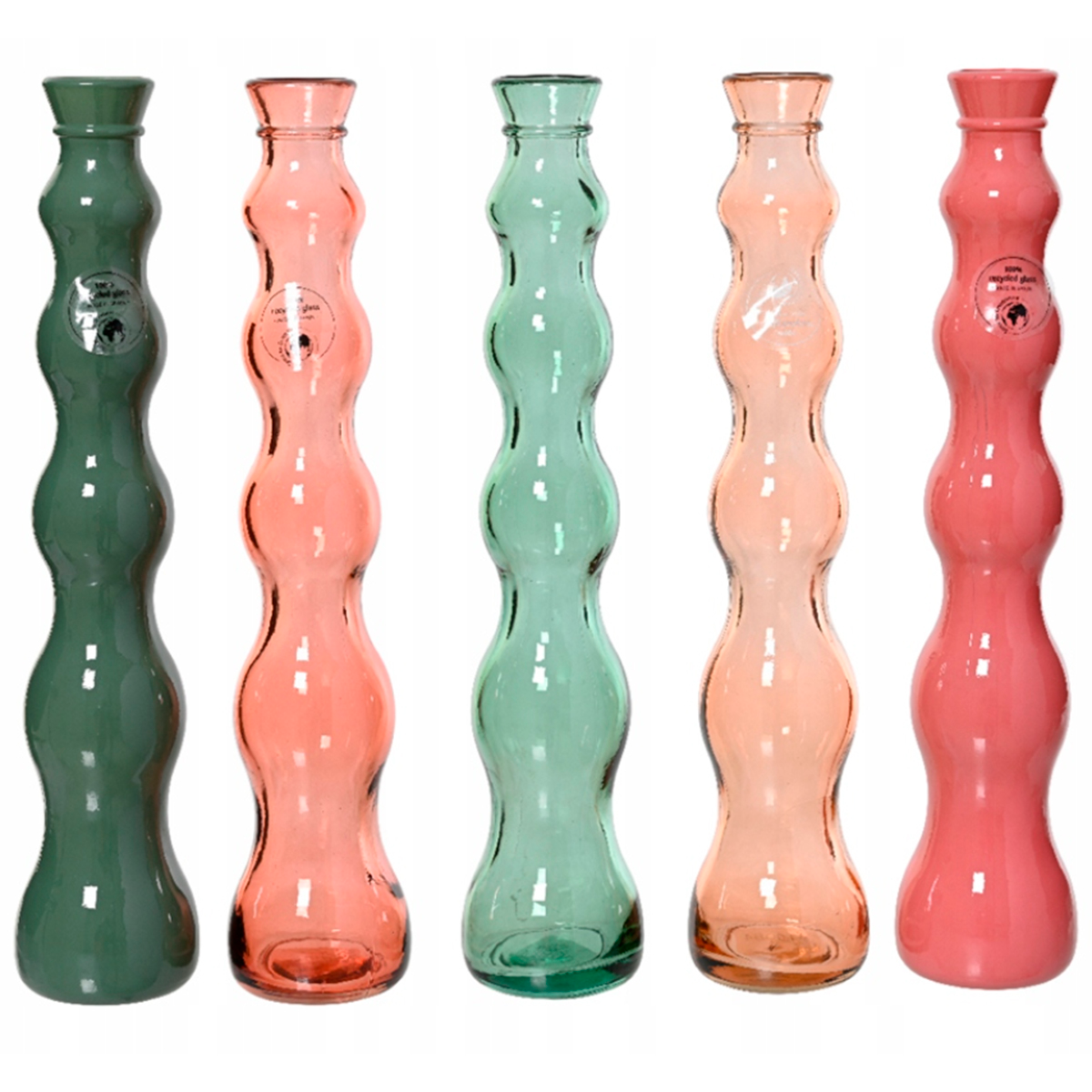 Ваза стеклянная Spring in Bloom 5 цветов в ассортименте 810084 Kmg