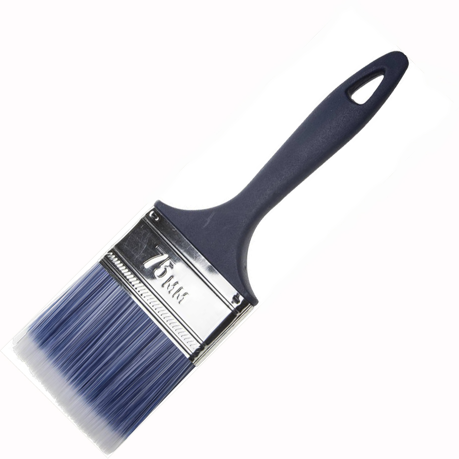 Кисть плоская "ЭКСПЕРТ" АКВА 15075 искусственная щетина, пластмассовая ручка,75мм(12шт/216 шт)