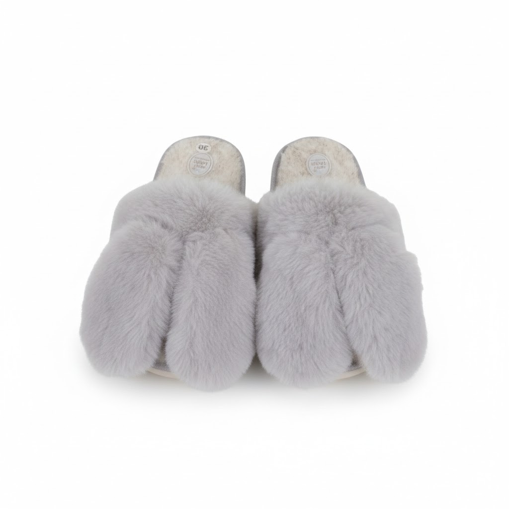 Тапочки LuckyLand домашние женские р-р 36-41 светло-серый 5069 W-C-LPVC
