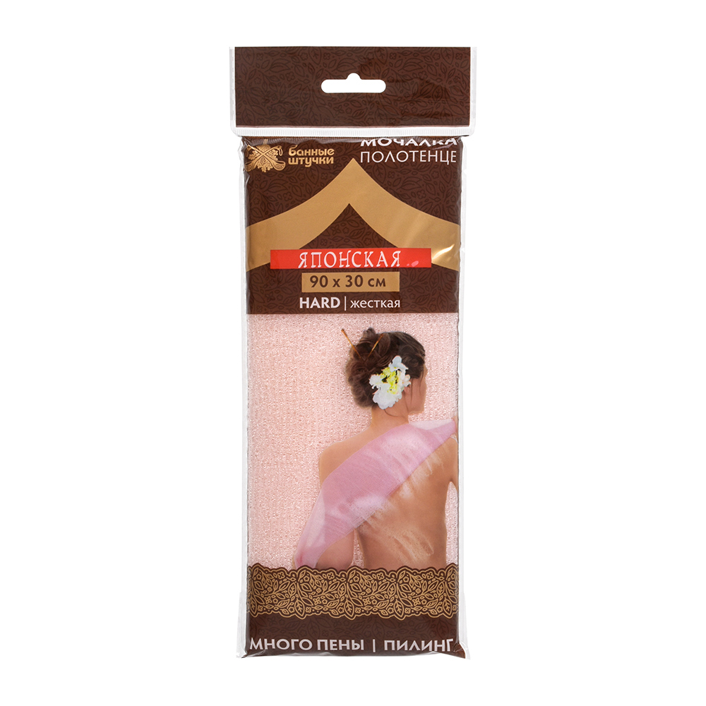 Мочалка-полотенце Банные штучки, Японская 30х90 см, 40370
