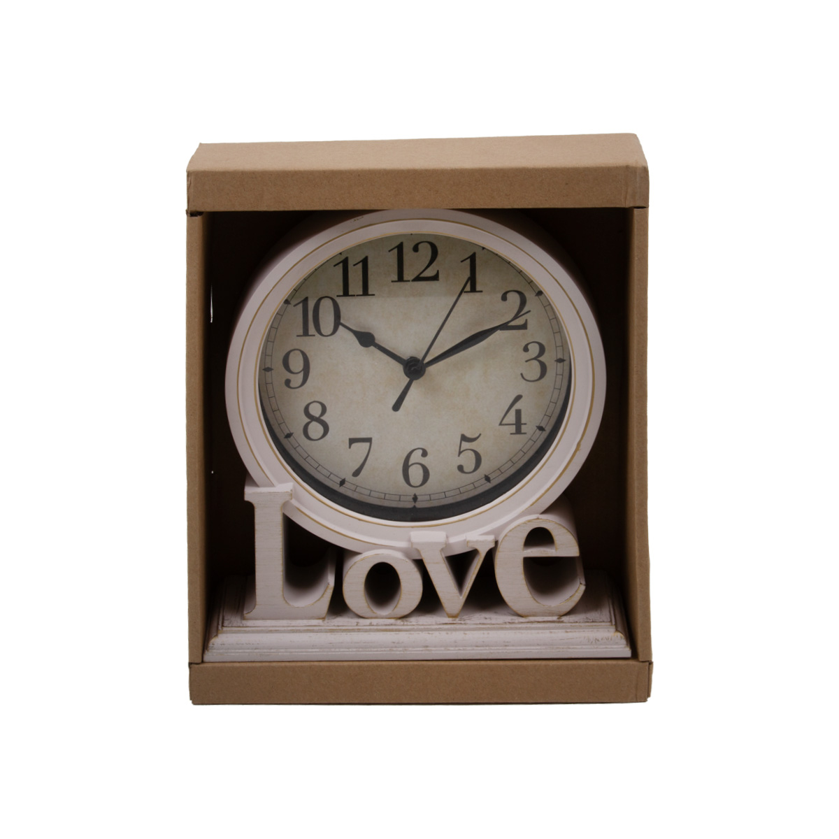 Часы настольные 20,8х18,2 см 4 цвета в ассортименте 2967MIX CN