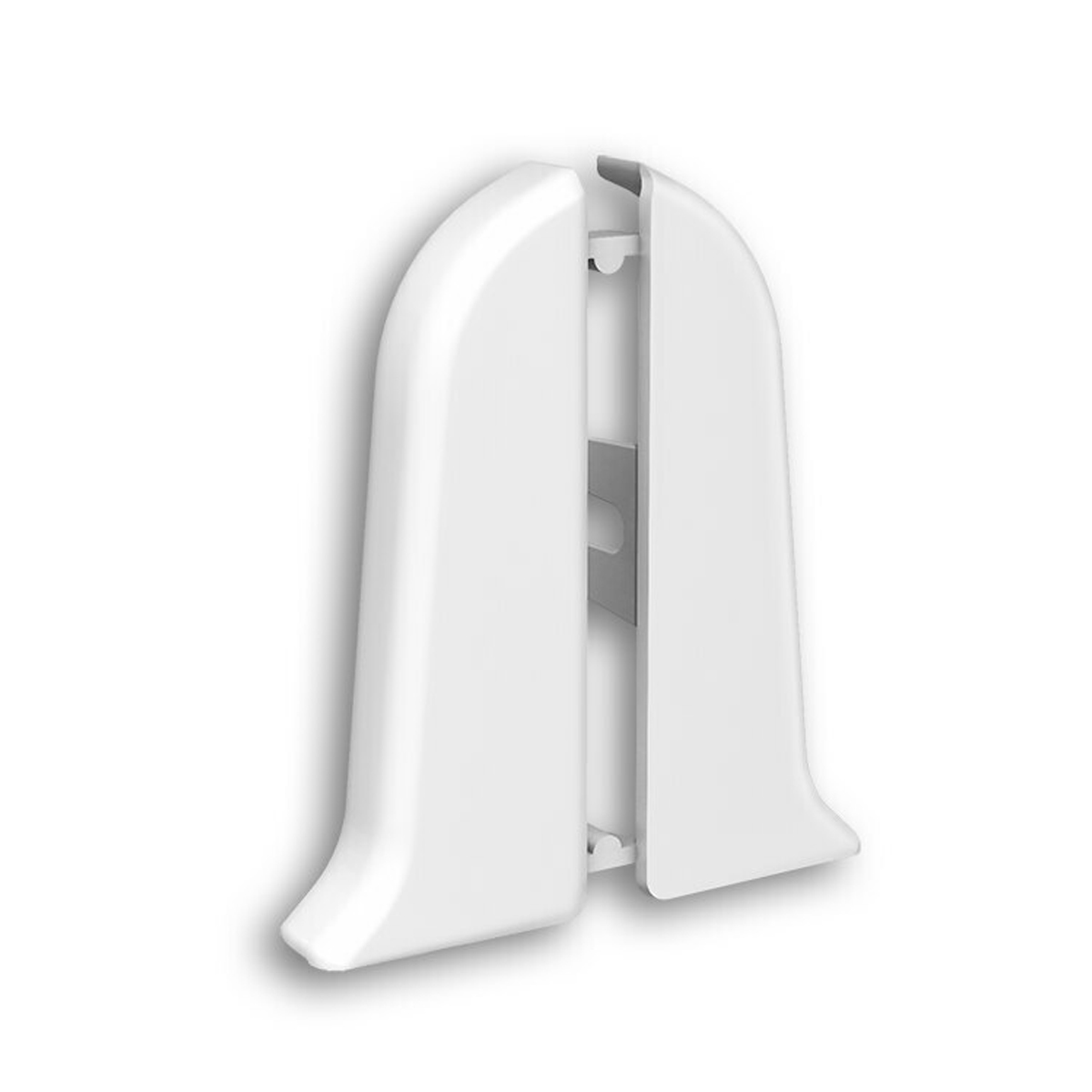 Торцевые (пара) для плинтуса 55мм "Идеал Классик", 001 Белый