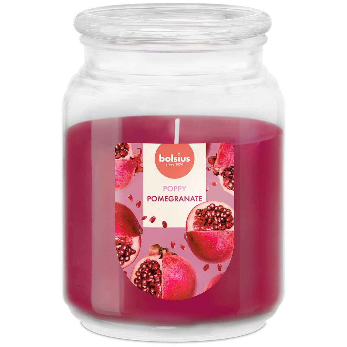 Аромасвеча в стакане Bolsius True Scents 13,5х10 см Pomegranate