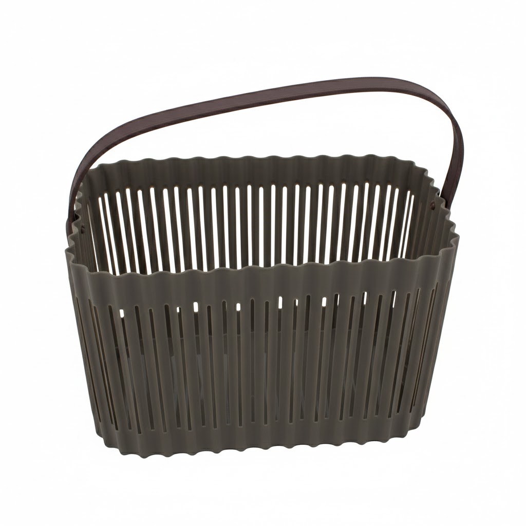 Корзина для хранения с прорезями и волнистым краем 31х22х18см 10л A09-9187