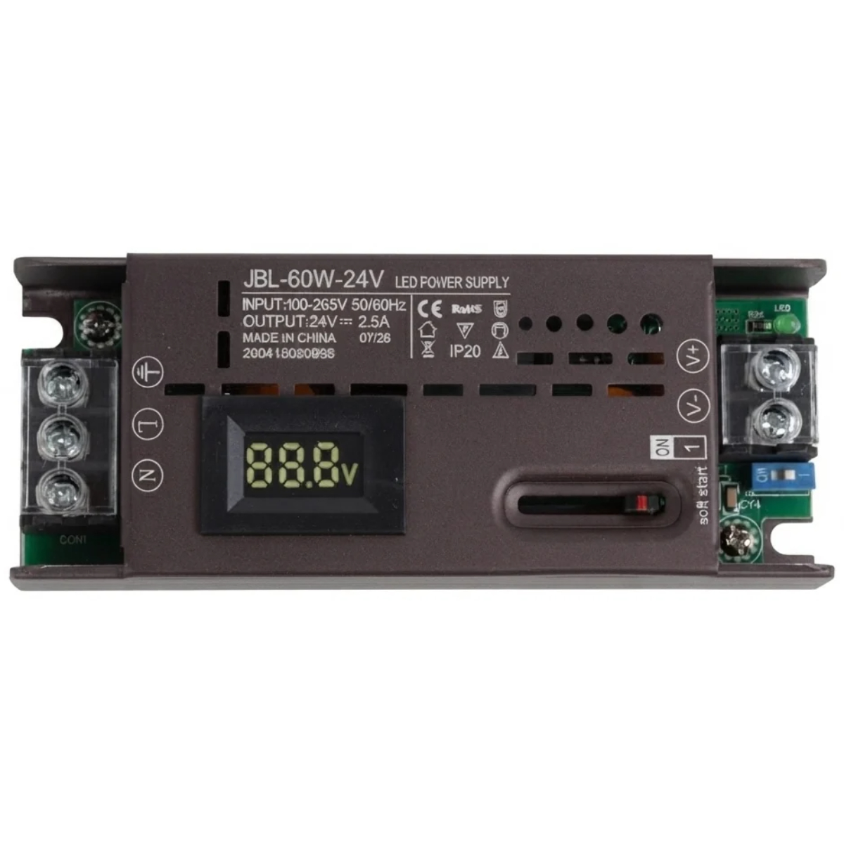 Блок питания для светодиодного оборудования (LED Power Supply) 24V-60W-IP20