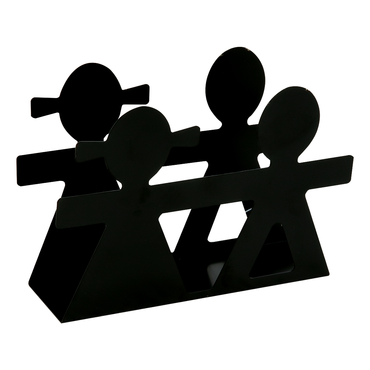 Салфетница FANCY HOME People черная металл CT27