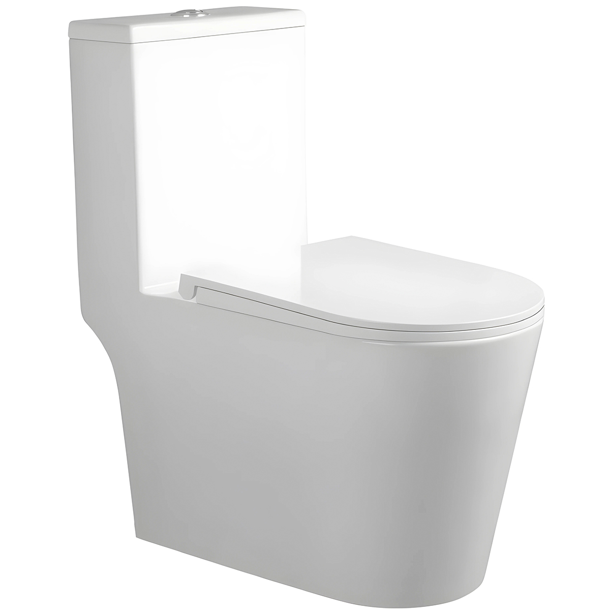 Унитаз монолитный SANITECO 6380 Tornado белый 690х360х790