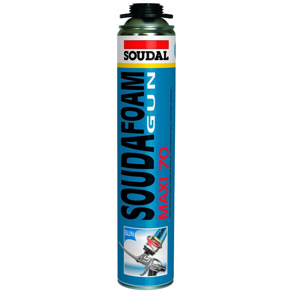 Пена монтажная SOUDAL MAXi 70 870 мл профессиональная летняя