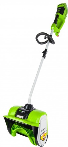 Снегоуборщик аккумуляторный Greenworks GD40SSK4, 40V, 30 см, бесщеточный, с 1хАКБ 4 Ач и ЗУ