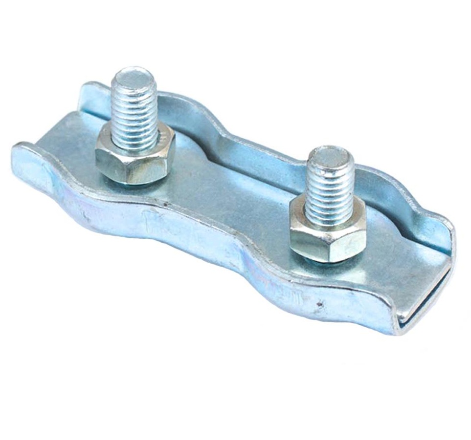 Зажим троса Duplex 8мм (белый цинк 1 шт)