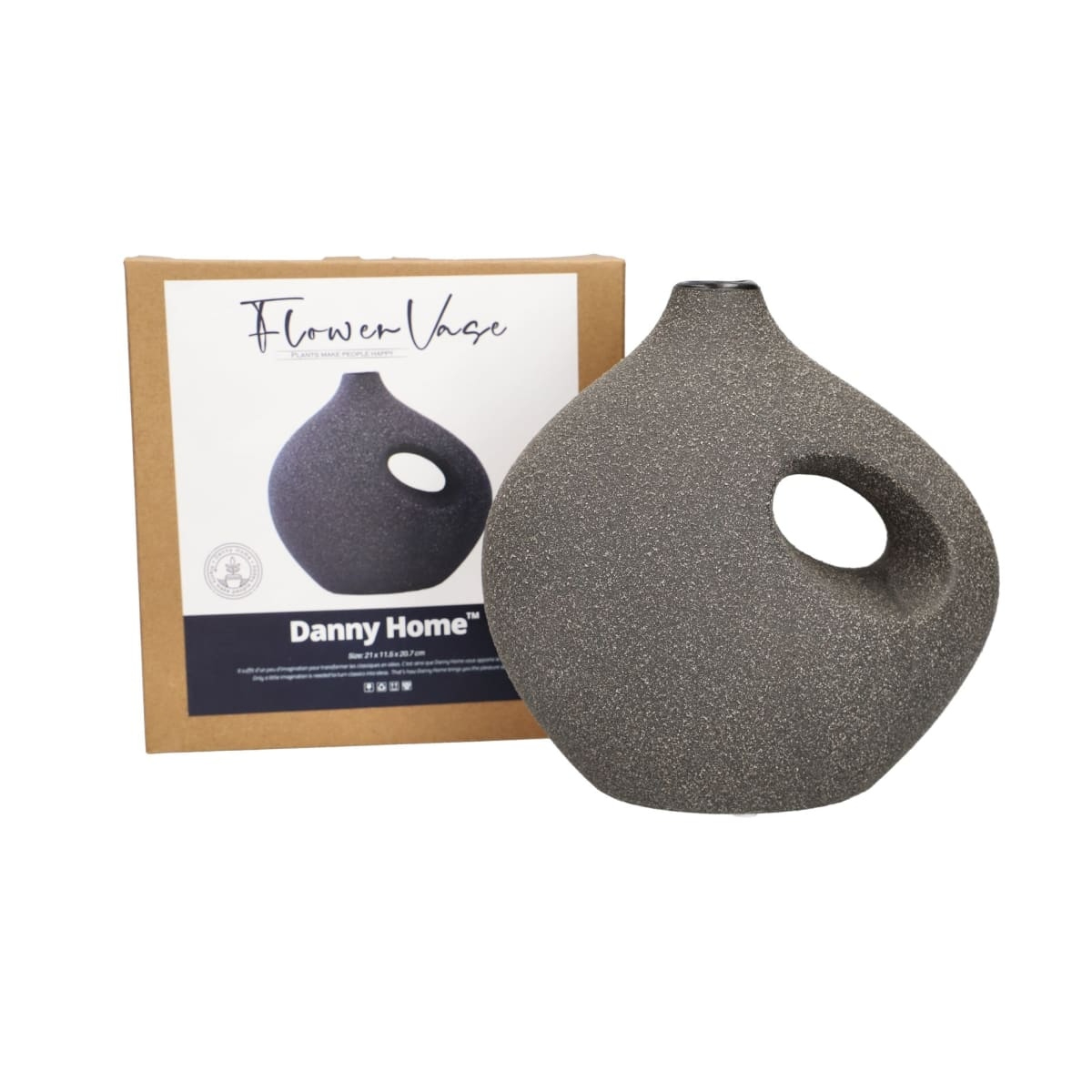 Ваза интерьерная Danny Home Капля 21х11,5х20,7см керамика