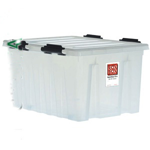Ящик с крышкой на роликах Rox Box 120л синий