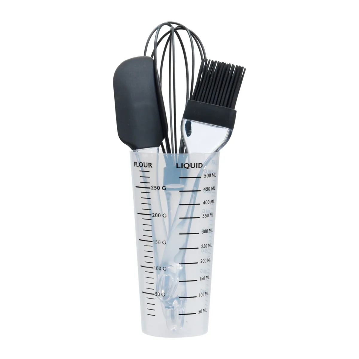 Набор кулинарный Koopman венчик, лопатка, кисточка, мерный стакан 170483490 K