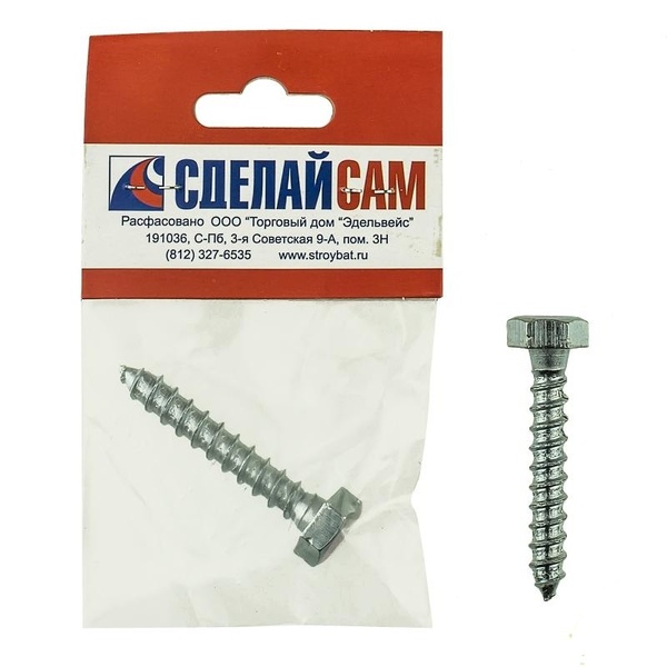 Болт сантехнический оцинк. DIN 571 10х 60 (2 шт)