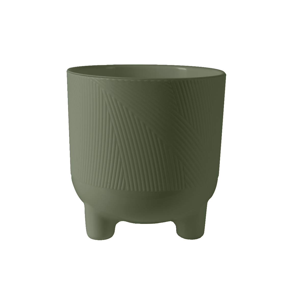 Горшок пластиковый с вкладкой, Фита, Нефрит d.12,5 h.13,5 1,45 л. ФИ13-32