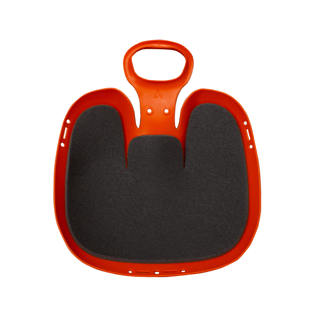 Санки-ледянки Вираж 39х37х14 см, мягкая сидушка, оранжевый АП 1089