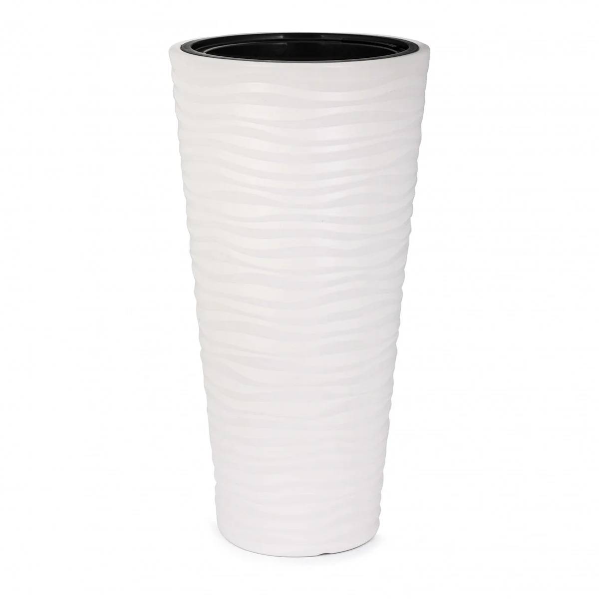 Кашпо напольное Оазис D348мм 10,0/43,0л h 68,5см со вставкой светло-бежевый М8080