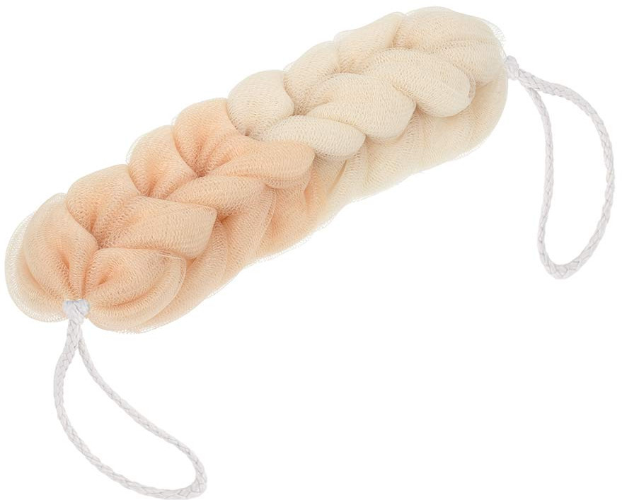 Мочалка-косичка Банные штучки, Гигант 31х7х6,5 см,, кремовый 41452