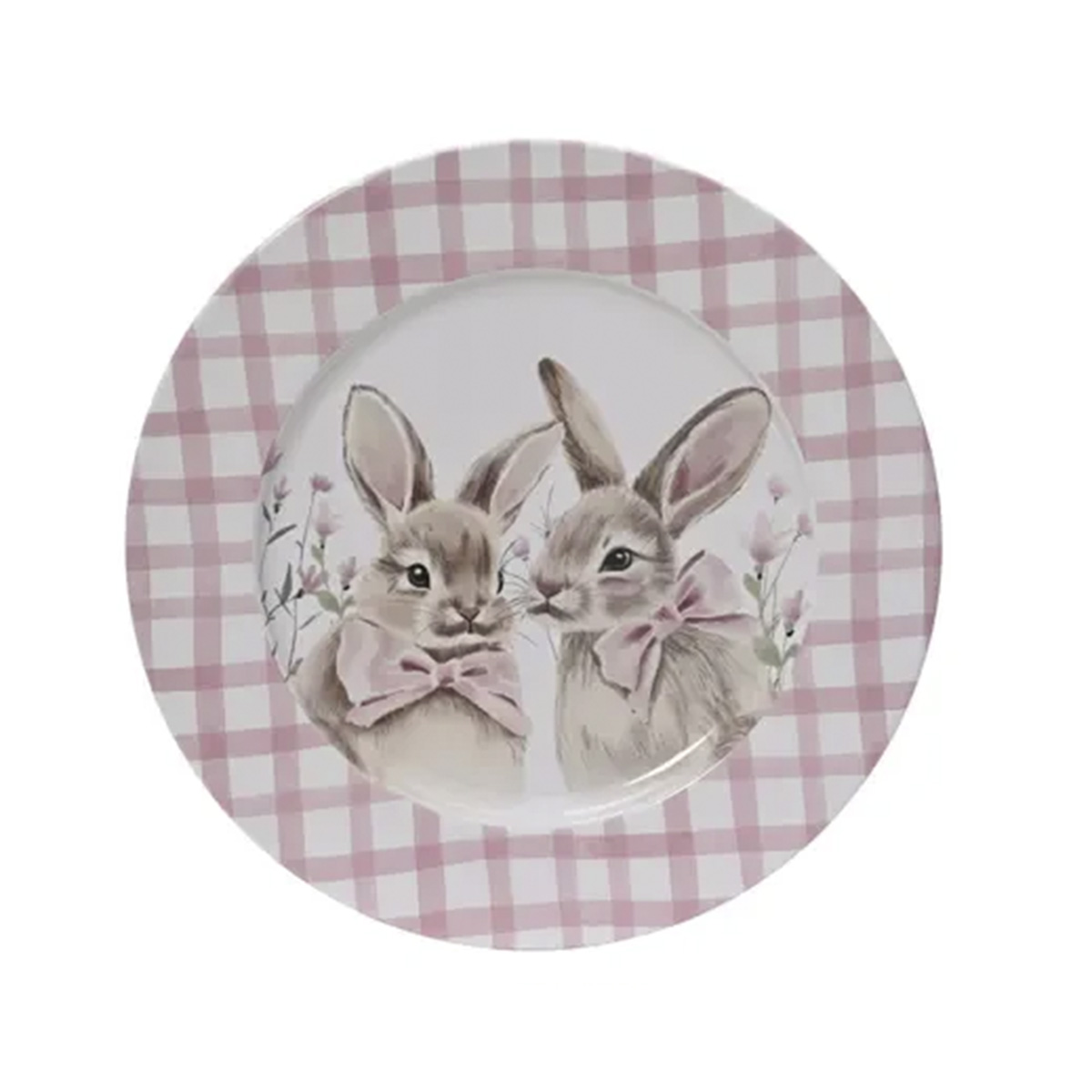 Поднос Easter in tulips rabbit 33 см металл 891675