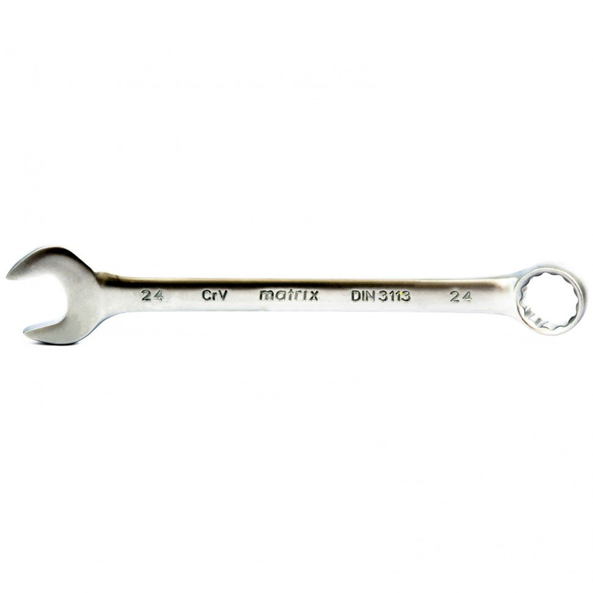Ключ комбинированный Matrix 24мм CrV матовый хром
