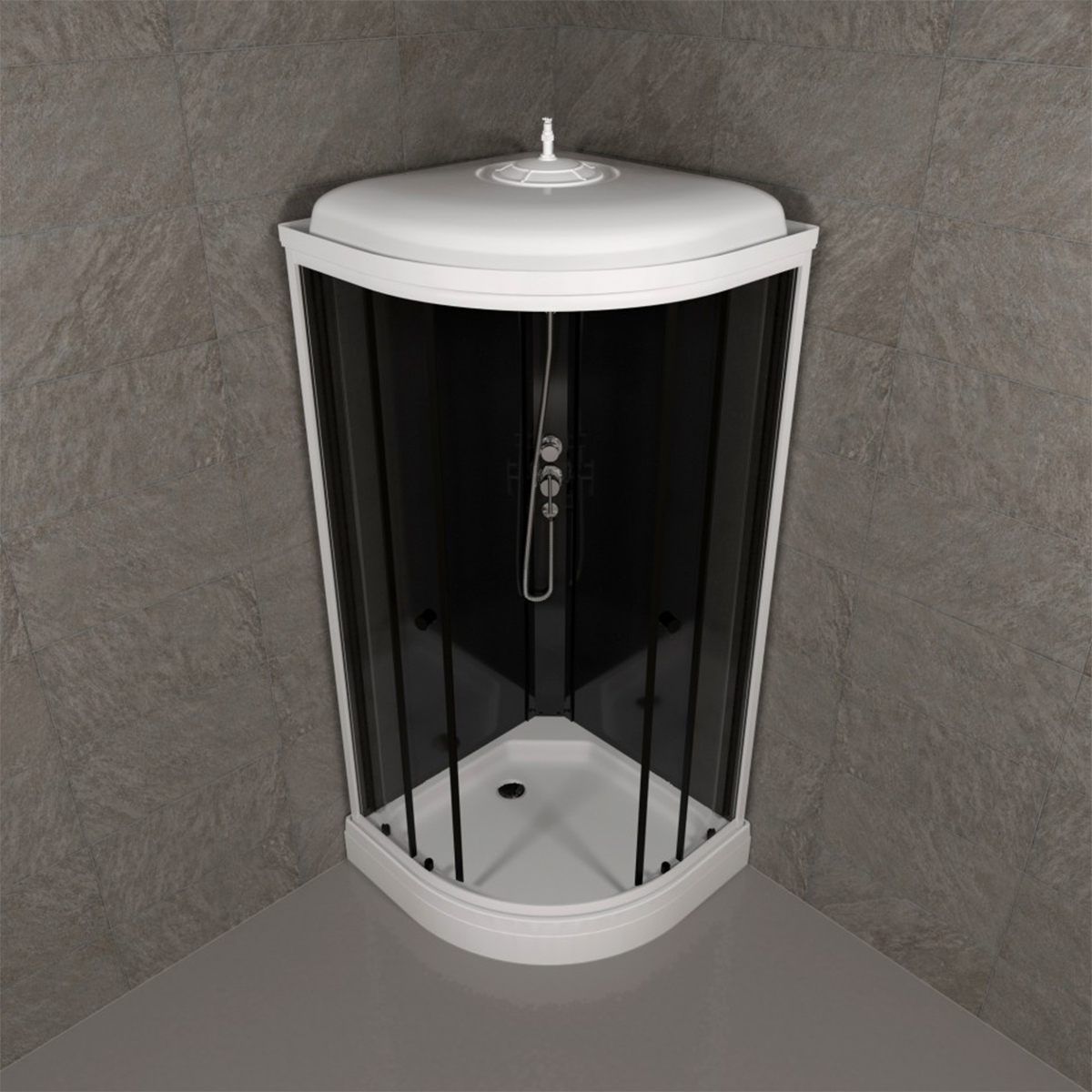 Душевая кабина Triton Нова 88*88 А, 1/4 низкий подд. ПД30, ДН4, СТ29, ЗС32, КН10,  КС122, КР19. (сиф