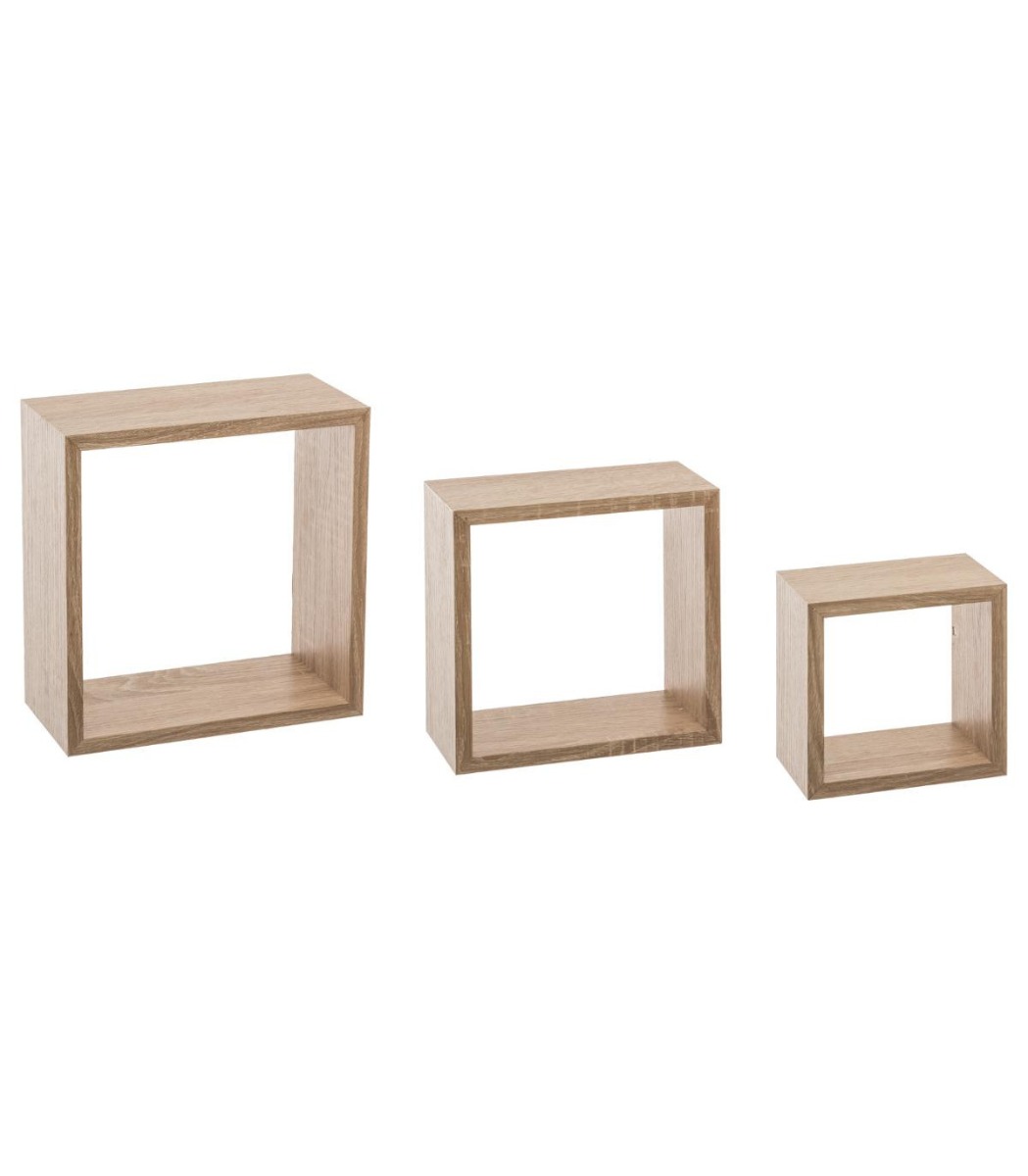 Набор полок настенных КУБ 5Five 3 шт размер S 25х9х25 см натуральный  138956C