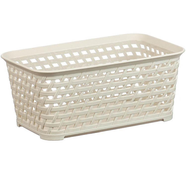 Ящик IDEA РОТАНГ 2,2л 240х150х100мм белый ротанг