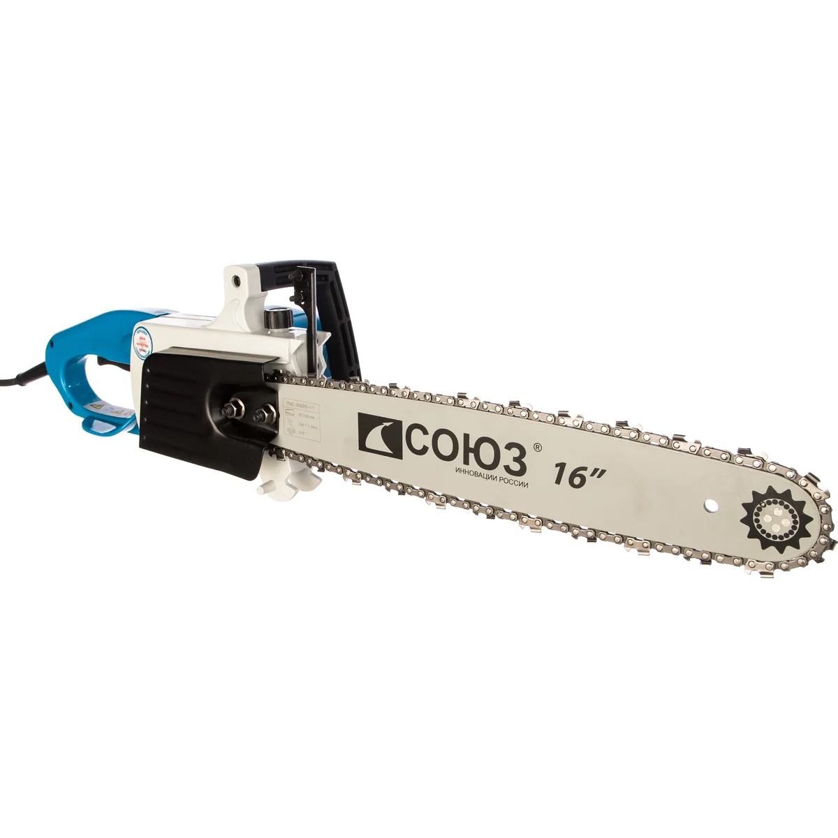 Пила электрическая цепная СОЮЗ ПЦС-9926, 2600 Вт, шина 16" (400 мм), 1,3мм, шаг цепи 3/8"