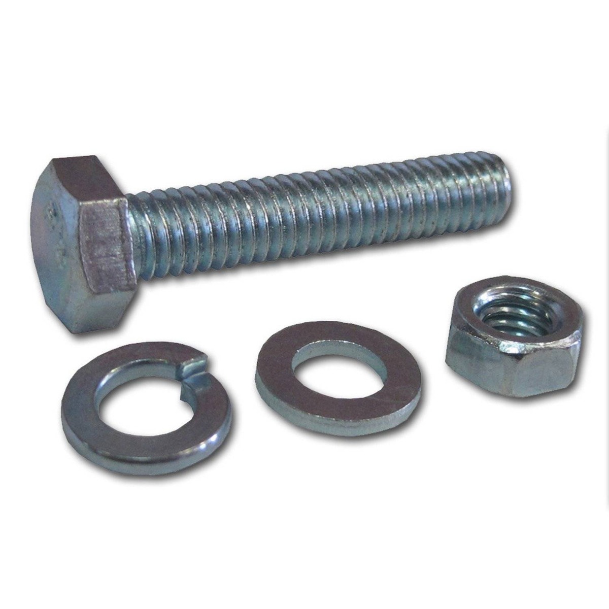 Болты оцинк. DIN 933 М 6х 50 с гайк.и шайб. (6шт) Болты оцинк. DIN 933 М 6х 50 с гайк.и шайб. (6шт)