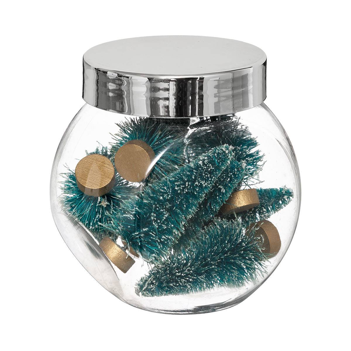 Набор искусственных елочек Atmosphera 5 см 8 шт в банке 169542B