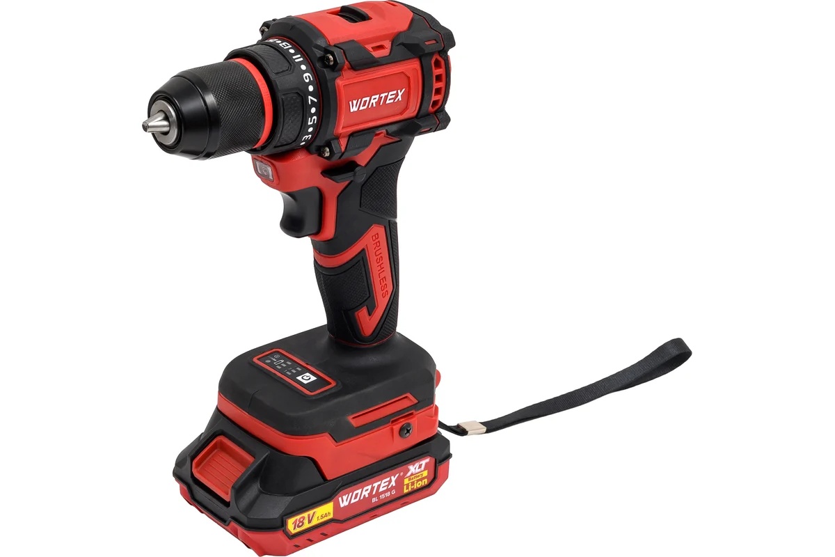 Дрель-шуруповерт аккумуляторный WORTEX BD 2025-1 DLi в чем. ALL1 XLT БЕСЩЕТ, 18 В, 50 Н*м, 2х2 А*ч, 