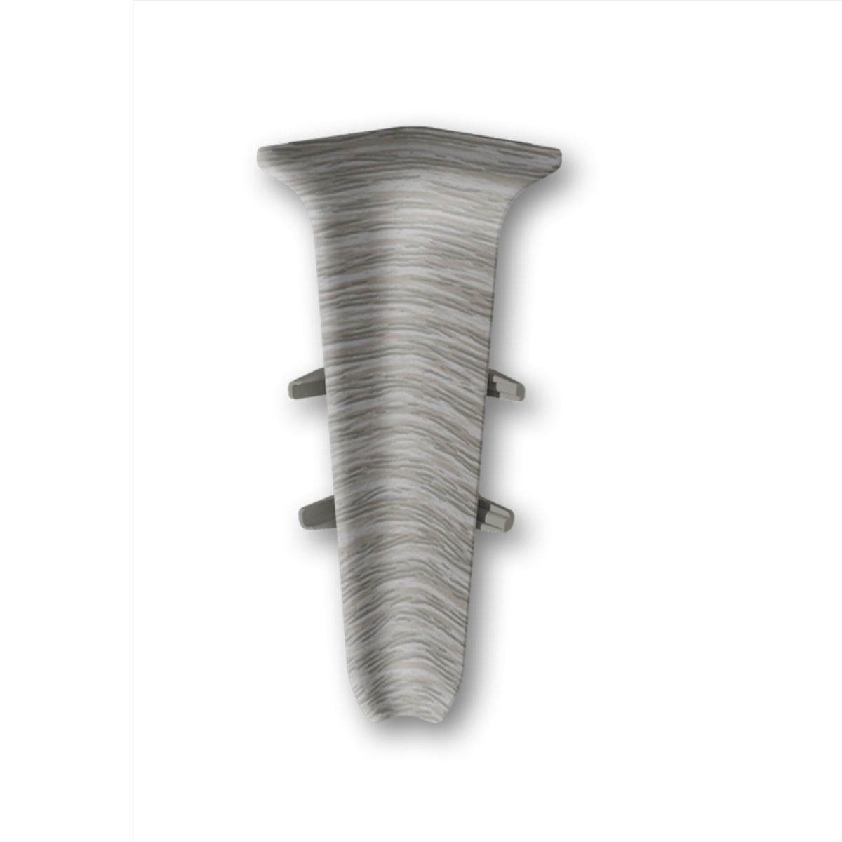 Угол внутренний для плинтуса 70мм "Деконика", 210 Дуб пепельный