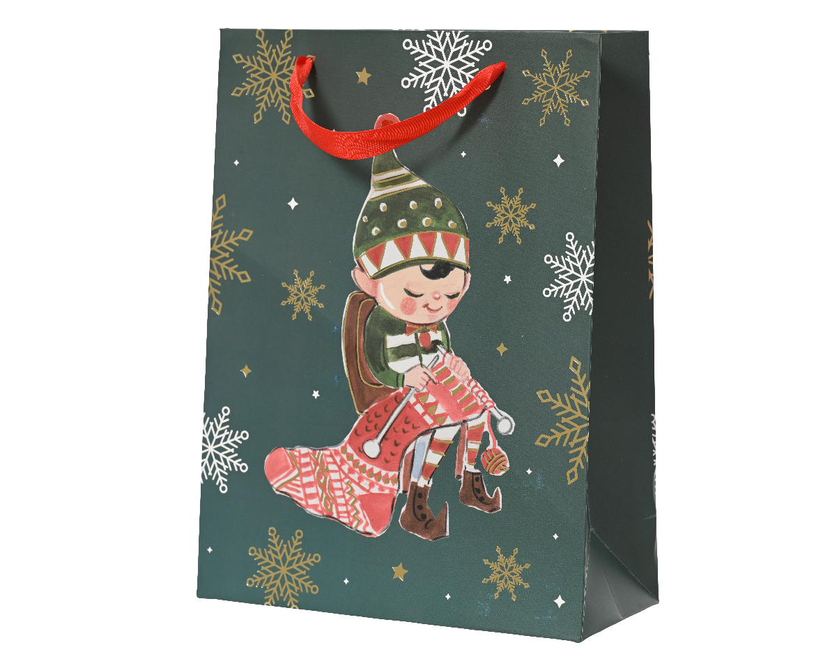 Пакет подарочный Эльф 12х30х42 см 729193 Kmg
