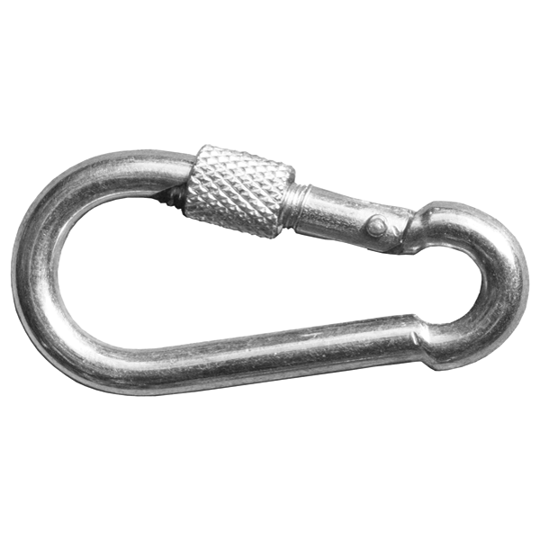 Карабин с предохр.гайкой  4мм(1 шт)