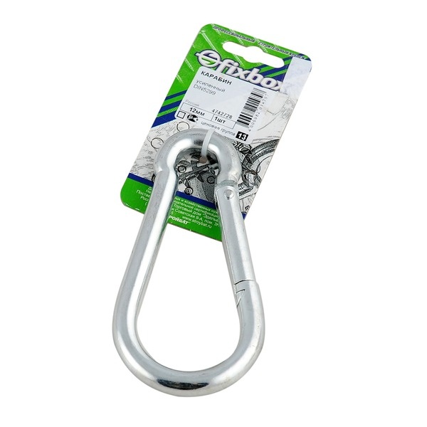 Карабин усил. DIN 5299 12мм (1 шт)