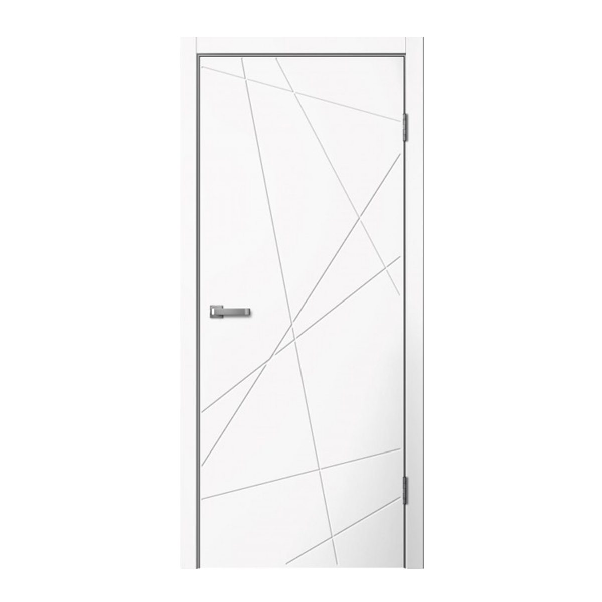 Line01 Полотно дверное ПВХ Белый 600 мм