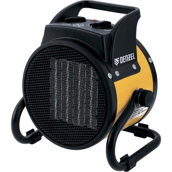 Тепловая пушка, керамический нагреватель (тепловентилятор) DHC 2-100, 220В/230В, 0,025/1/2 кВт// Den