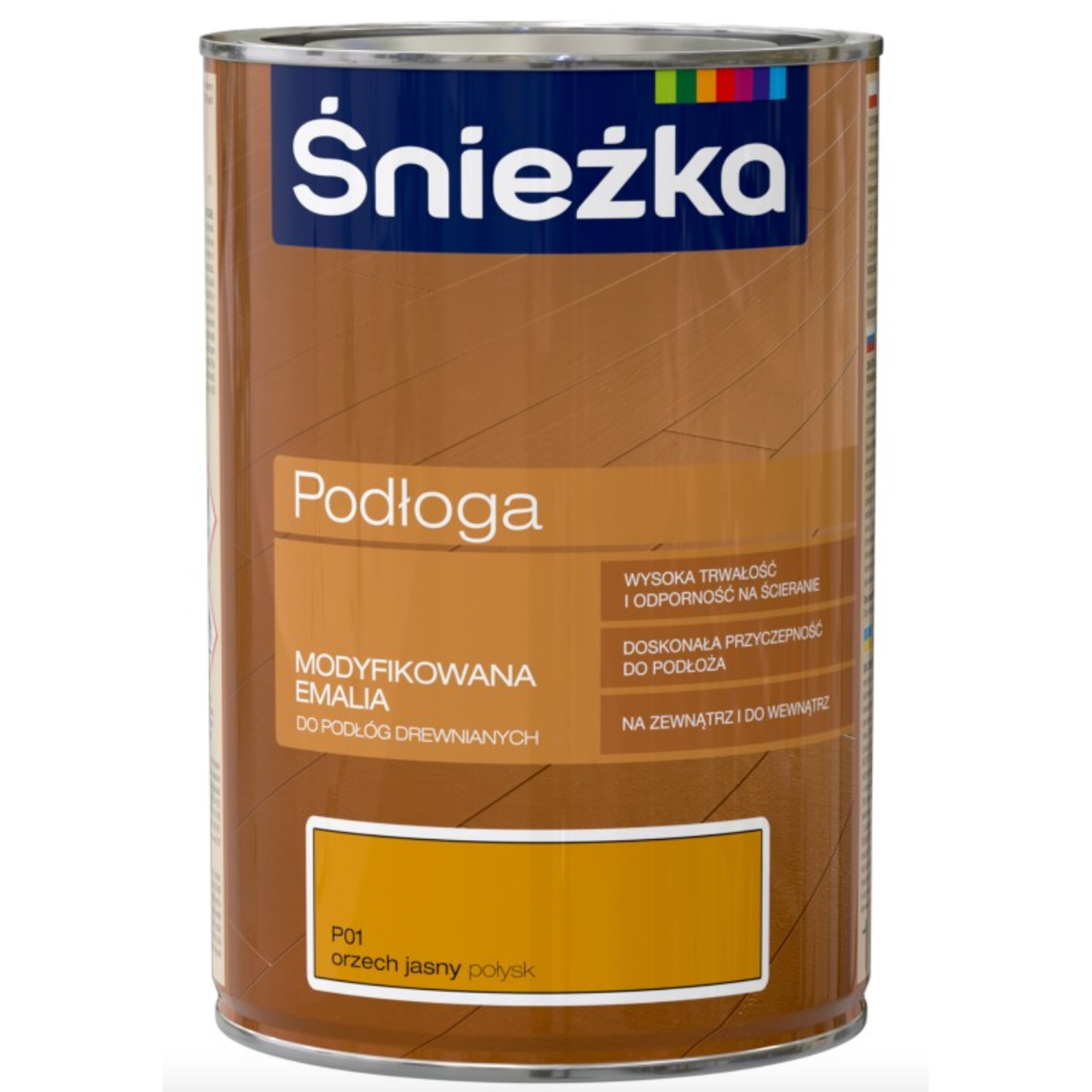 Эмаль Sniezka Podloga для пола светлый орех P01 1 л