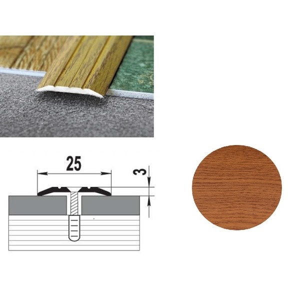 Профиль стыкоперекрывающий ПС 01.1350.092 Вишня