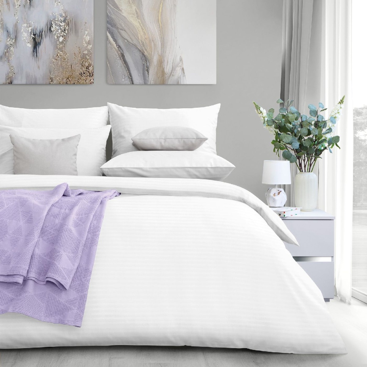 Пододеяльник Verossa Stripe Royal 200х220 см белый 743300