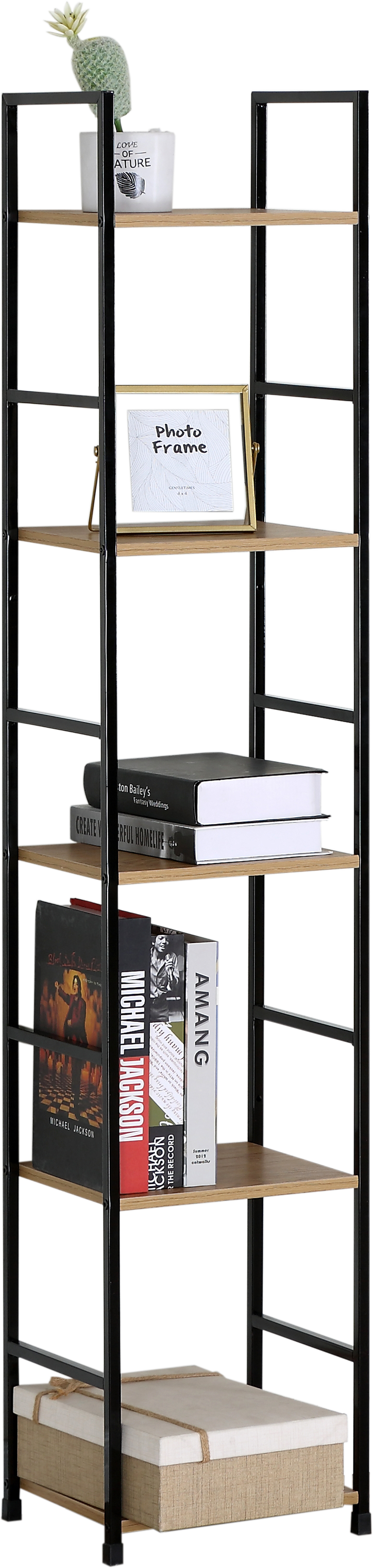 Стеллаж металлический GDX в стиле Лофт 5 полок 29х23,5х144 см CN