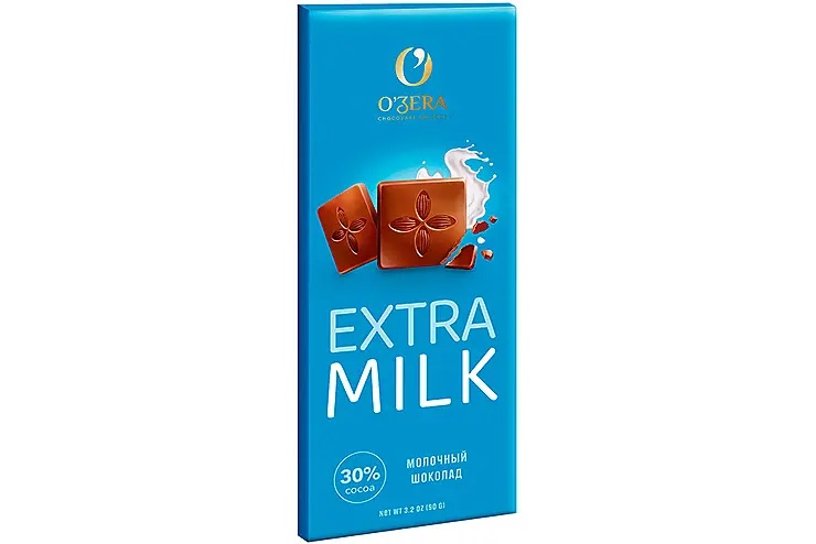 Шоколад молочный O'Zera Extra milk 90г