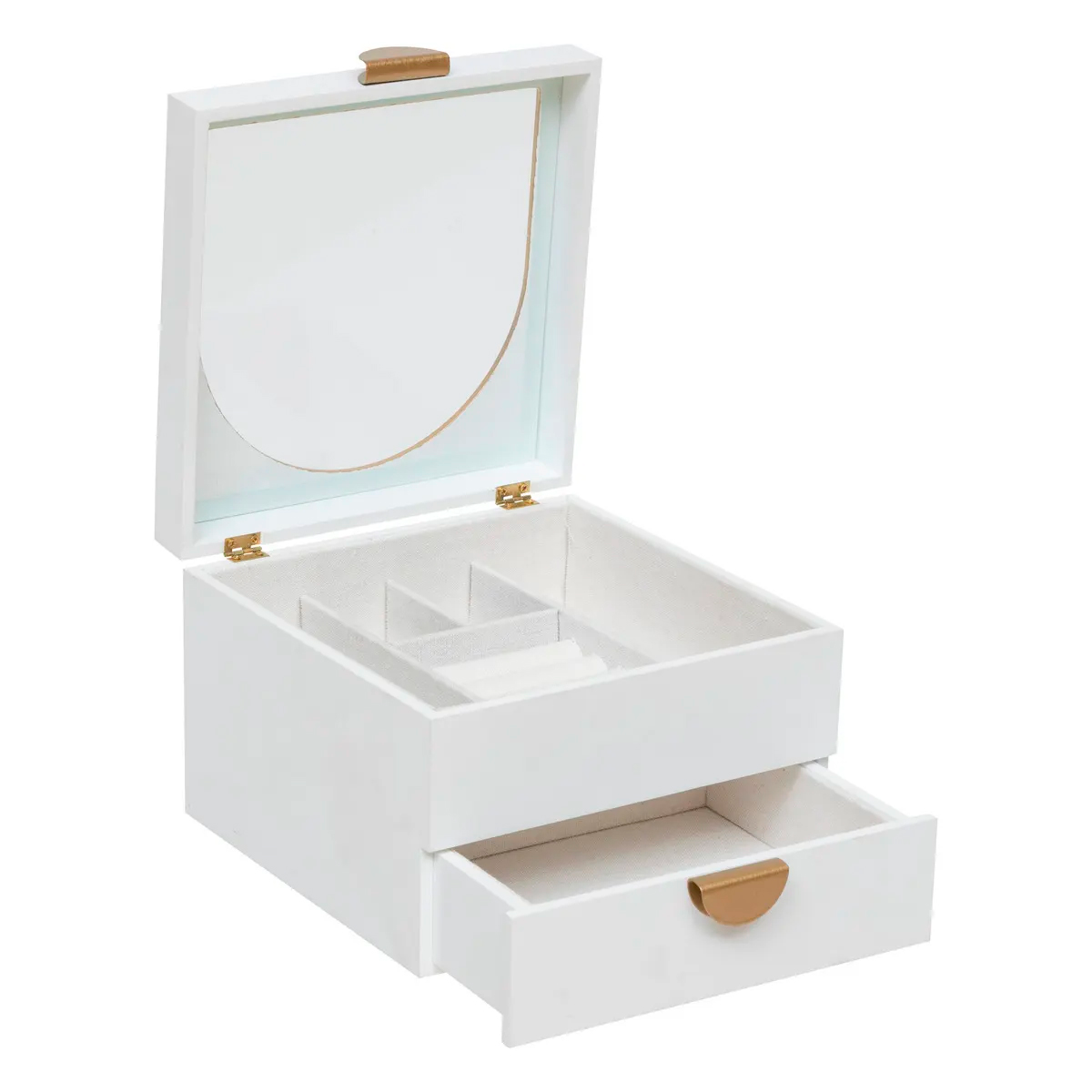 Шкатулка для украшений Atmosphera Wild Romance 2 ящика 20х19,5х13,5 см белый 206166