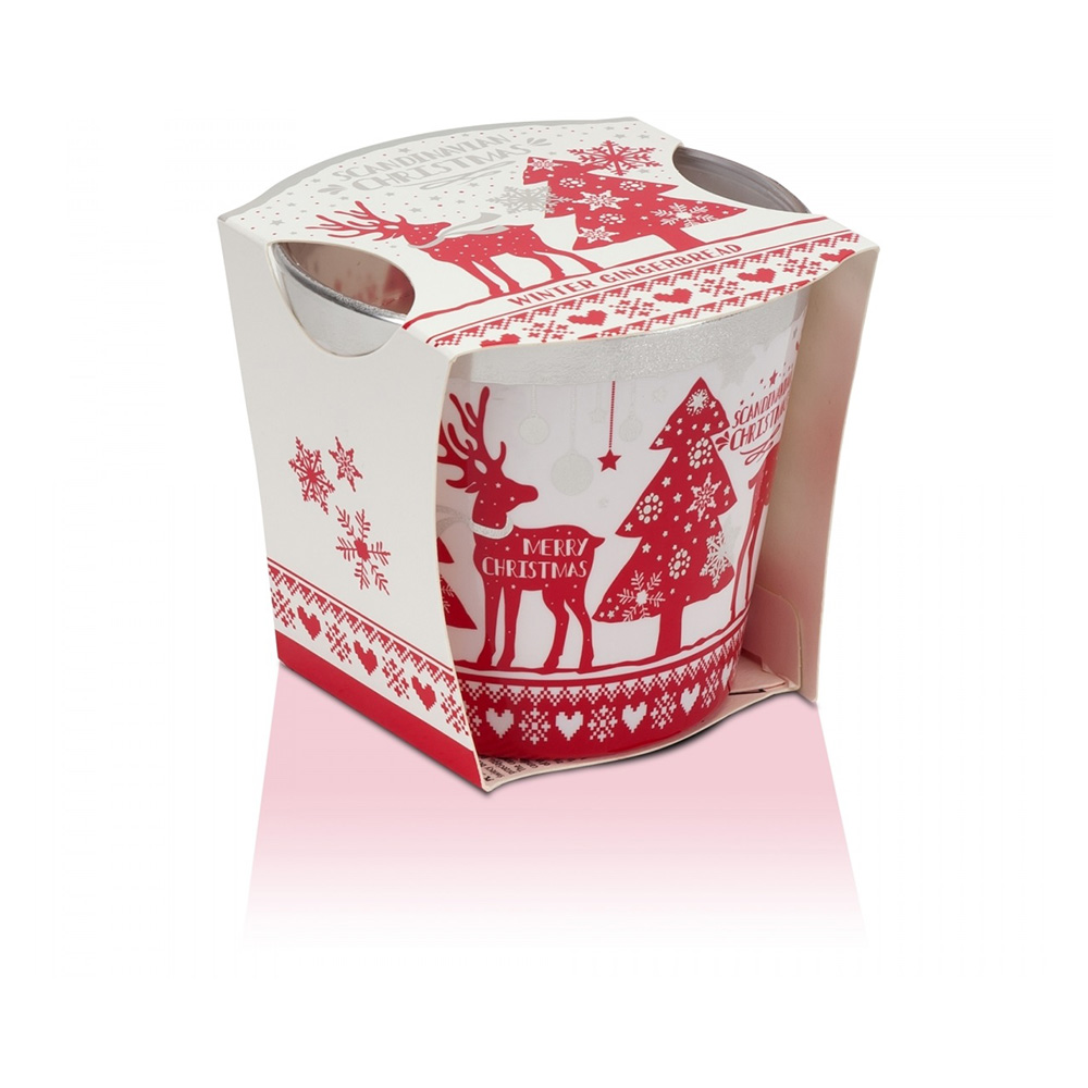 Аромасвеча BARTEK в стакане 115 г Скандинавское Рождество (SCANDINAVIAN CHRISTMAS)