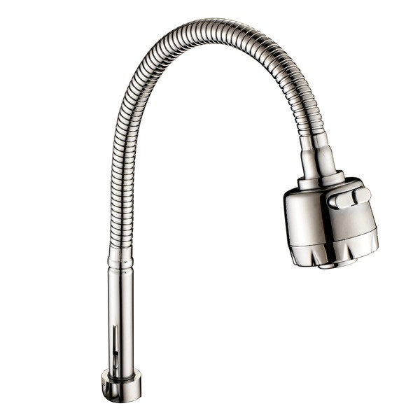 Гибкий излив Rossinka AC-25 с 2-х функциональным аэратором, хром