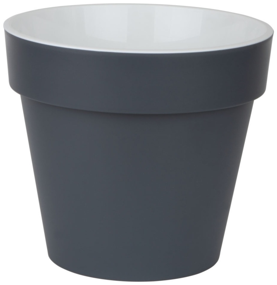 Горшок пластиковый с вкладкой Протея Антрацит ПР30-12 d.30 h.29